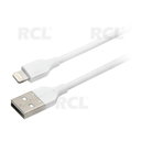 KABELIS USB >> iPhone 5 / 6 MFI 2m baltas