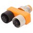 11120 ASBS2M12-5 T adapter; M12 male,M12 female x2; A code-DeviceNet / CANopen 3qAXzOO73BNQeCNVunoC0d3Ip8ULt4poVW39oZyDamY