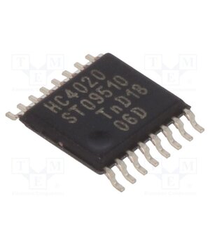 74HC4020PW,112 IC: digital; 14bit,binary counter; CMOS; SMD; TSSOP16; HC; 2÷6VDC H4mv5zYxiuUE9i6dkUgzPp9Uu8NiAdcMfAHyziPF9ww