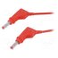 66.9408-05022 Test lead; 32A; banana plug 4mm,both sides; Urated: 600V; red Al-KN71bFLz199rNlnc90Xqb3iyUC_g9T7LUJaNl75g