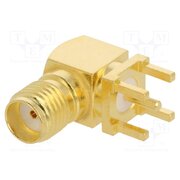 132136 Connector: SMA; plug; female; angled 90°; 50Ω; THT; for cable; PTFE 3Je5VrldU563XTJkgaH6SSCMX8KVcoY7VhjkqNM95ZE
