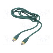 CC-USB2S-CMCM-1.5M-G Cable; USB 2.0; USB C plug,both sides; 1.5m; green; silicone; 60W zjCfdYsJ6E2LQW8YSkoAkrP4JNTH0bA66KqHMDBNISA