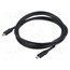 CA-CMCM-32CU-0018-BK Cable; USB 3.1; USB C plug,both sides; gold-plated; 1.8m; black 34uSGvvYR-O5Lfi16tpFA2MTmbi7ofMtWgHC3AojB90