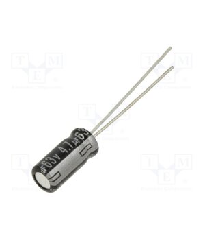 EEUEB1J4R7S Capacitor: electrolytic; THT; 4.7uF; 63VDC; Ø5x11mm; Pitch: 2mm Y-bDLpozZ1flF0Stik5XgEz-AcZUUZGHbvanpqKNUyw
