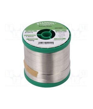 810914 Tin; lead free; Sn99,3Cu0,7+NiGe; 1mm; 0.5kg; reel; 227°C PB-jA3YFLKpu_vgSqbsvuUXbmyDjL2Mx_CNxE6nXG_U