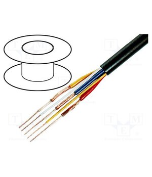 C125 Wire: AV; 2x0.12mm2,3x0.12mm2; 100m; OFC; black; 5; stranded; PVC VQQ1GvX3omIGq1B7FaU7AE9a5YQI3thVCzPfAFp9ivU