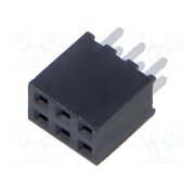 SQT-103-01-L-D Connector: pin strips; socket; female; PIN: 6; straight; THT; 2mm 9pwjlhbO0W1dxMIOSCcABA662bNhEr2JxsWiVDXAHeY