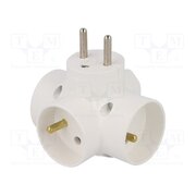 R-44 Connector: AC supply; splitter; 2P,2P+PE; white; Output: 4x socket M49mMxqrdv5ncfXvQpN6X_9va9W65jl-qGv8ck38-KM