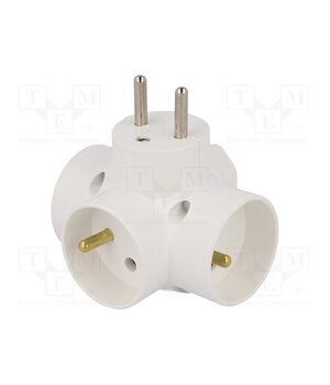 R-44 Connector: AC supply; splitter; 2P,2P+PE; white; Output: 4x socket M49mMxqrdv5ncfXvQpN6X_9va9W65jl-qGv8ck38-KM