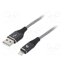 CC-USB2B-AMLM-1M-BW Cable; USB 2.0; Apple Lightning plug,USB A plug; gold-plated; 1m TwPK-rO3Y0ZKeLAHWJWIH7xZKVDulVtvrMrubg9UuHQ