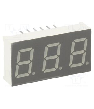KW3-401CVA Display: LED; 7-segment; 10.2mm; 0.4"; No.char: 3; red; 35÷70mcd wWaBHETQYfgJdrnFYm4hTqf-EOz_ycMX044FBx5xp4Q