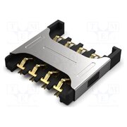 SIM7050-8-0-00-A Connector: for cards; Micro SIM; push-pull; SMT; gold flash; PIN: 8 sljP6gcqS3IaH9si1d0Lzl4kqmSLucCsOYhTYAATlhI