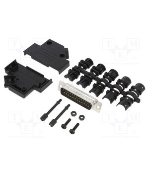L17D45PK-P-25+L717SDB25P Connector: D-Sub; PIN: 25; male; angled 45°; soldering; for cable iGGRXfMdMQMWX7gVLHmX6IaM0Q18aO2gaII7JVHTq98