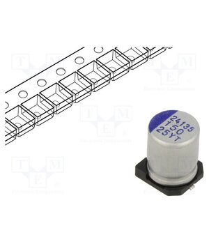 YT1E157M08010VR Capacitor: hybrid; SMD; -55÷150°C; 150uF; 25VDC; Ø8x10mm; ±20%; YT g57fS1k0AiwnMgxzA6rbcRv_qZb-0gxN2hB5vpP9QYM