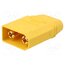 XT90H-M Connector: DC supply; plug; male; XT90; 40A; 500V; PIN: 2; straight DP9uUf4JlfA8GgkxAbgcLdPwv0wz4TUyinN1U3wDvjc