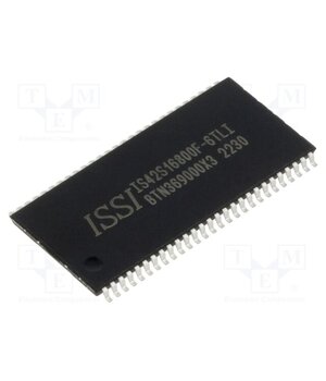 IS42S16800F-6TLI IC: DRAM memory; 128MbDRAM; 2Mx16bitx4; 166MHz; 6ns; TSOP54 II RvlVbxaAg81S_wBV5FlqxdaONTADREYOV6cZkDSzsiw