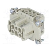 09330062701 Connector: HDC; contact insert; female; 16A; 500V; Han E®; PIN: 6 3WFHVhB-_2H5-zMGsDxYLcYVZX5yySZW3DHRqUhQGbA