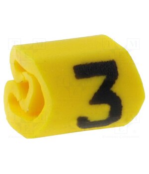 515-01634 Markers; Marking: 3; 1÷3mm; PVC; yellow; -65÷105°C; leaded; HGDC1-3 tKaTVL4wjX5NZU_Dor6BxWn3aFFV-aPJLLSNWBiZJ2I