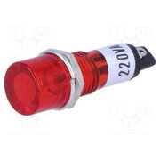 NI-1RD Indicator: with neon lamp; flat; red; 230VAC; Cutout: Ø10mm; IP20 zcEvIyY970kDWoCtJa7haIUBKD2LdsW5C0hZqEJKN8o