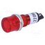 NI-1RD Indicator: with neon lamp; flat; red; 230VAC; Cutout: Ø10mm; IP20 zcEvIyY970kDWoCtJa7haIUBKD2LdsW5C0hZqEJKN8o