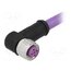 21349100486020 Connector: M12; plug; female; PIN: 4; angled 90°; B code-Profibus wTHeeFktYFOjLxteXwzFld9lkhSon1MdLy1k_rvbINQ