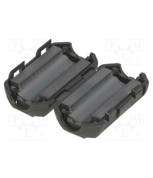 FLF-702 Ferrite: two-piece; on round cable; Ø: 7mm; 70Ω; A: 17mm; B: 15mm fpeTHpXpUQjHAednfDITy-lqZSge01bYqdLqVQUaQXg