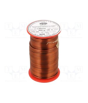 DNE1,60-500G Coil wire; single coated enamelled; 1.6mm; 0.5kg; -65÷200°C Fnoiv2A6t61tbunznWJToKG1z92f9qj7QAE1HkbiLaU