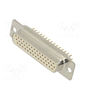 HD-D44SY/2 Connector: D-Sub HD; PIN: 44; socket; female; on PCBs; straight; THT lc88ZoG-sOJmVaN7I23vQzETRV_RnuHH7AHO6HuBcVo