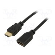 61307 Cable; HDMI socket,HDMI plug; HDCP 2.2,HDMI 2.0; 1m; black cYuXiTSAp0Lua2lntAMRTO3JWLMJy7BkeFc4m-e8pBM
