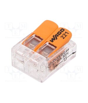 221-612 Quick splice; 221; 41A; 450V; for cable; spring clamp; 0.5÷6mm2 Q2CUFwq6hWslQWrAaTeSqnT_u6ympgn4lG9Pp8uonW4