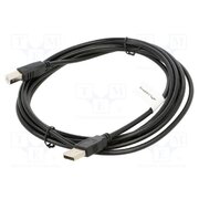 CA-USBA-10CC-0030-BK Cable; USB 2.0; USB A plug,USB B plug; gold-plated; 3m; black h1wJkUFMsSK48dNMXFMuZV0TMvlO48HwcuE_OaztVvI