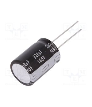 EEUEB2C221S Capacitor: electrolytic; THT; 220uF; 160VDC; Ø18x25mm; Pitch: 7.5mm szyyw17yXMx1MdFpjTtIiXwbBE2wFiG0cwIW46j77Kg