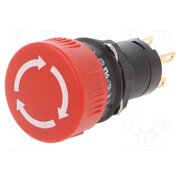 51-253.022 Switch: emergency stop; 16mm; Stabl.pos: 2; NC + NO; red; none; IP65 GLjQNFSu0pW9IA4JDngKuUhKmqMg2DpkDVLZud2ALyw