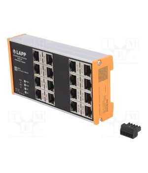 PNF16T Switch Ethernet; managed; Number of ports: 16; 18÷30VDC; RJ45 ZpPrfXjb9Qn1XGo9AiyzdUgY6rcSHUUI0xKdnYuUtv0