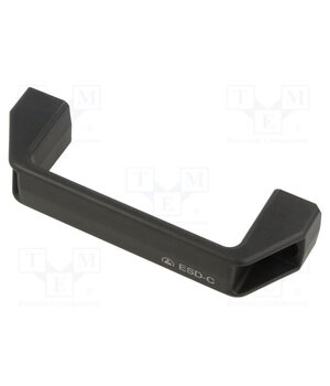 M.443/140-8-CH BLACK-ESD-C Holder; technopolymer PA; black; H: 41mm; L: 137mm; W: 26mm; ESD JlsMEQPe-I7HGbl3Fh6mfV1-oU6DBf9mpPDHSP8LBMI