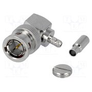 B1112E1-ND3G-6-75 Connector: BNC; plug; male; angled 90°; 75Ω; crimped; for cable; POM GfUgx3MT1CMGsWfXEVMmpclBBbqkO3OteGLE34n_SyQ