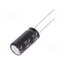 EEUEB2C220 Capacitor: electrolytic; THT; 22uF; 160VDC; Ø10x20mm; Pitch: 5mm r5Pmz1A4RZdCZ3XmWhcTvrw7686bmzPYM1hcamCs4Vk