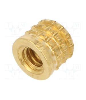002M2 Threaded insert; brass; M2; BN 37885; L: 3.1mm; for plastic 1bzL1E5DXdyqxsP-dl6VXVmAU7Kx3_iKF5Q_m6oMfKo