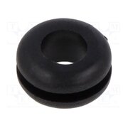 10071519 Grommet; Ømount.hole: 7.5mm; Øhole: 5.5mm; black; 0÷80°C; PVC W7YXxu36AKFu0xAMnZbzRwMPXwGwoUV8k3JczKQxSMk