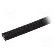 GRP1303/8 BLACK 50 FT Braid; ØBraid : 9.5mm; polyester; black; UL94V-0; incised U5ubpFEDp9Xoihj5RryVW8fXjTSvWvhzmUFGk3mJa1A