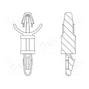 8G813V40952 PCB distance; polyamide 66; L: 11.1mm; latch/latch; natural 8Yw8xh7oqHlyzFkvlbrObLqssjdzNjKTDPrayDuPfM0