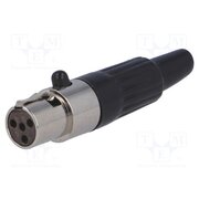 MXLR-4G Connector: XLR mini; plug; female; PIN: 4; for cable; soldering FmDNXg-3QiAkH0zsoSa-Ut0DpOOaCiJztPmLXvGQSCw