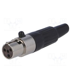 MXLR-4G Connector: XLR mini; plug; female; PIN: 4; for cable; soldering FmDNXg-3QiAkH0zsoSa-Ut0DpOOaCiJztPmLXvGQSCw