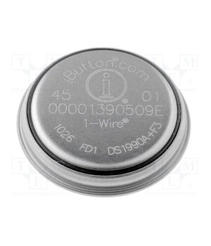 DS1990A-F3+ IC: memory; ROM; 8BROM; 5ms; iButton F3; serial; 2.8÷6VDC 0fVyCwRK3_JcS5A1QbPp19lkaSXFGjyw79uZsubYsis