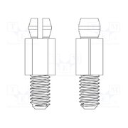 8G507V42240 PCB distance; polyamide 66; L: 22.2mm; screwed rod,snap fastener if1xE40e0MIZrwORRAC0FqyeROkap-puHUCa0BKpnCA