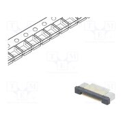 DS1020-09-14VBT1B-R Connector: FFC/FPC; tinned; SMT; 500mA; 50V; PIN: 14; 500um; ZIF; 30mΩ cCtOdzd2NWzNoMcqET6Vmvc5xAWfRYMefl5BXXY43IM