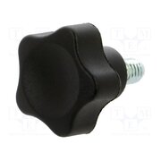VC.692/25 P-M6X10 Knob; Ø: 25mm; Ext.thread: M6; 10mm; H: 20mm; polyamide; VC.692 r2LklkLM14zCzWWigcEuETsZrpckp0CJQsKlMi4OncI