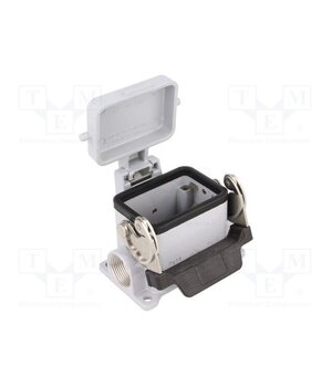 CHP 06 LS2 Enclosure for connectors: HDC; size 44.27; with latch; PG16 a0dgJuZJtgQOT-crmwB8Vpf-SIuVDEzbwPYdTIlN5ck