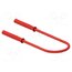 230-100R Test lead; 60VDC; 30VAC; 10A; banana socket 2mm,both sides; red oSTYjCCX7S1LSas6yj1n9sXxr5XNZIoFPKnilJfaKHE