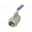 FMZK2 112 Ball valve; acid resistant steel AISI 316; PTFE; max.63bar CibLGxQ73tE3kThqmfgMT24spYeJwTTlmleHnygPG5o